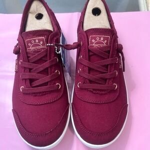 BOBS Slip-On Sneakers in Burgundy